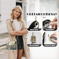 thumbnail image 5 of KUIFORTI Hummingbird Leather Crossbody Bags Easy to Carry Comfortable Woman Shoulder Bag Handbags Durable Purse Shoulder Bags with Chain Strap for Camping Parties, 5 of 6