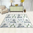 thumbnail image 3 of Dreamtimes Lightweight Soft Area Rugs 63 x 48 in, Koala Mother and Child Floor Mat for Kids Playing Room Hardwood Floor Living Room Nursery Rugs, 5'3" x 4', 3 of 6
