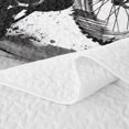 thumbnail image 5 of Manfei Speed Motorcycle Bed Spread Queen,Checkerboard Print Queen Coverlet Set,White,3-Piece, 5 of 7