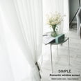 thumbnail image 5 of DISHAN Easy to Install Window Curtain - Solid Color - 100x250cm - Living Room Tulle Window Drapes - Home Decor, 5 of 8
