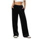 thumbnail image 2 of Pincandy Women's Solid Color Velour Pants - Elastic Waist, Loose Wide Leg Fit with Pockets, Luxurious & Comfortable for Loungewear & Daily Outings, 2 of 6