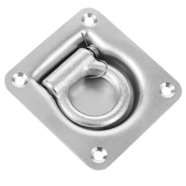 GETAJGHSD 1 Pce Anneau de Fixation Robuste D Ring Finition Plaquée Zinc Argent pour Entrepôt
