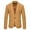 Khaki, variant on Lovskoo Men's Casual Blazer Faux Suede Jackets One Button Long Sleeves Coats Suit Coffee