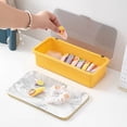 thumbnail image 2 of Simple Plastic With Lid Rectangular Utensils Storage Box Drainage Cosmetics Holder Desktop Organizer Stationery Container Makeup Storage Box Chopstick Cage 05, 2 of 8