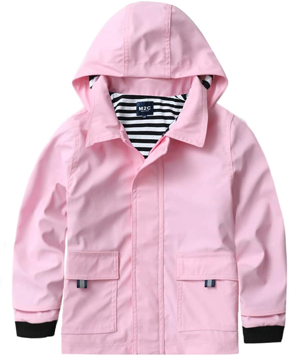 Boys Girls Hooded Waterproof Rain 