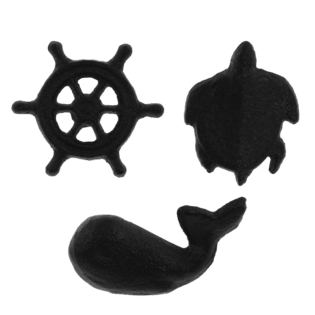 Miangastore Furniture Handle Accessory Sea Themed Cabinet Handles Whale Shape Iron 3Set