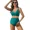 green, variant on Attraco High Waisted Maternity Swimsuit Shoulder Straps Bikini Set Deep V Neck Pregnancy Bathing Suits Push Up Two Piece Swimwear