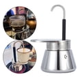 thumbnail image 3 of GUOOL Camping Stovetop Espresso Maker Stainless Steel, Convenient Polished with, 3 of 8