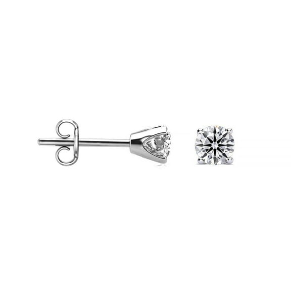 SuperJeweler 1/4 Carat Lab Grown Diamond Stud Earrings for Women, White Gold Diamond Jewelry, Elegant Earrings for Women