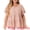 Pink, variant on DARING DIVA Women's Plus Size V Neck Short Sleeve Floral Babydoll Blouse 4X Red Green