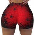 thumbnail image 2 of Susaid Spiders On The Web And Space Print Intensify Workout Shorts for Women Seamless Scrunch Short Gym Yoga Running Sport Active Exercise Fitness Shorts-XX-Large, 2 of 8