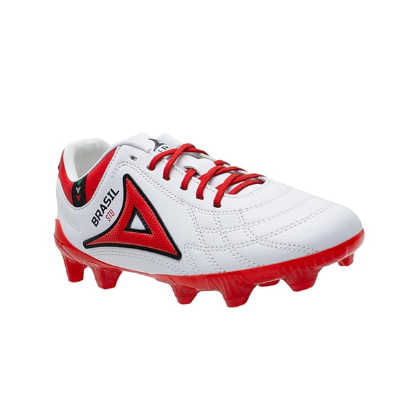 Tenis Futbol Soccer Juvenil Pirma® Pasto Natural Tachos blanco 24.5