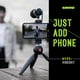 thumbnail image 4 of Shure MV88+ Kit de vídeo: micrófono de condensador estéreo digital para Apple y Android, con trípode Manfrotto PIXI, abrazadera para teléfono, soporte, cables iOS y USB-C para compatibilidad y conecti, 4 of 5