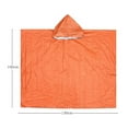 thumbnail image 4 of Fufafayo under $5 Emergency Rain Poncho, PE Aluminum Film Raincoat, Windproof Thermal Rain Cape, Outdoor Camping Rain Gear, Compact Emergency Shelter, Hiking Travel Rain Protection, 4 of 8