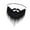 Black, variant on Xmas Santa Claus Beard Christmas Mustaches for Teens Adult Kids Fancy Dress Black