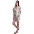 thumbnail image 2 of Moomaya Womens Short Sleeve Sleep Tops Printed Short Set Pjs For Women Sleepwear, 2 of 6