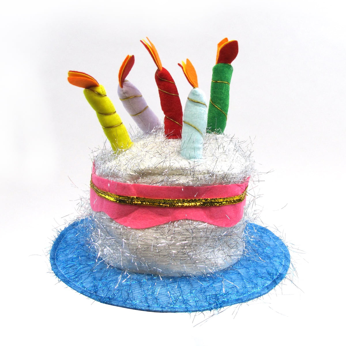 Top Hat Birthday Cake Hat Novelty Over The Hill Soft Foam Top Hat W/ Candles 