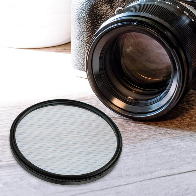 Langgg Blue Streak Filter Optical Glass Anamorphic for DSLR Cinematice Video Camera 67mm
