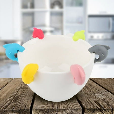 Tea Cup Wine Glasses Uk OTVIAP 6pcs Silicone Glass Wine Shark Label Multi Color Recognizer Tea Mug Cup Marker Bottle , Trash Sticker, Eco-friendly Sticker ()