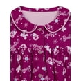 thumbnail image 2 of Barbie Toddler Long Sleeve Button Front Sleep Top and Sleep Pants, 2-Piece, Sizes 12M-5T, 2 of 3