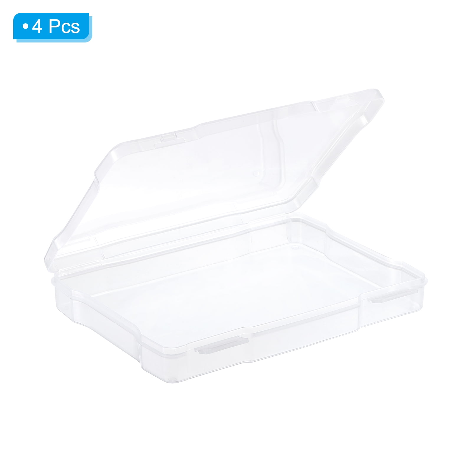 REGALWOVEN Photo Storage Box Photo Boxes Storage Photo Organizer Cases Plastic Clear