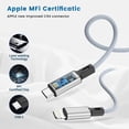 thumbnail image 6 of Cshidworld USB C To Lightning Cable [MFi Certified] 3Pack 6/6/10FT ,Fast Charger Cable Type C Charging Cord Compatible with iPhone 14/13/13 Pro Max/12/12 Pro Max/11/xs/xr/x/8/iPad, Silver, 6 of 7
