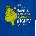 thumbnail image 3 of The Grinch  - Have A Frightful Grinch Night - Men's Short Sleeve Graphic T-Shirt, 3 of 5
