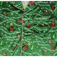 thumbnail image 5 of Dr. Seuss How the Grinch Stole Christmas Mens' Tossed Print Notch Collar Sleep Pajama Set, 5 of 7