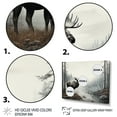thumbnail image 3 of Designart "Grey Moose Calm Tones" Animals Floater Framed Wall Decor, 3 of 7