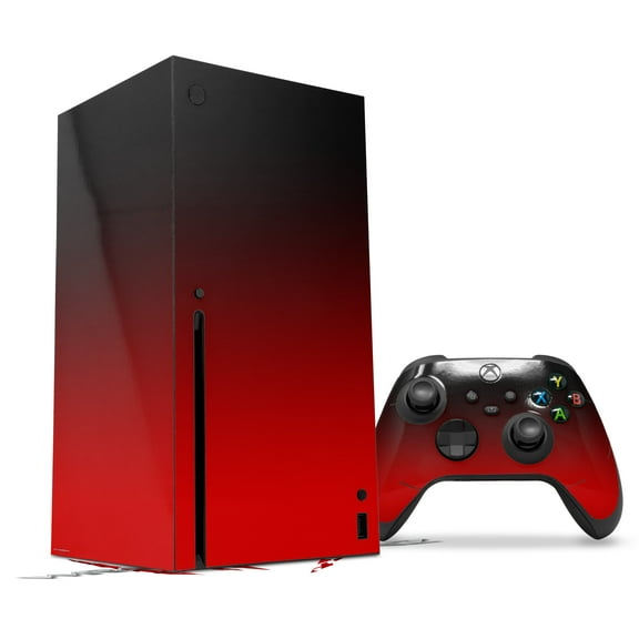 WraptorSkinz Skin Wrap compatible with the 2020 XBOX Series X Console and Controller Smooth Fades Red Black (XBOX NOT INCLUDED)