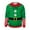 ZB Green, variant on Christmas Sweatshirt Mens Xmas Couple Crewneck Sweatshirt Long Sleeve Classic Fit with Fun Pattern Print Winter Christmas Shirts for Men Green L
