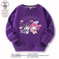thumbnail image 1 of Sanrios HelloKitty suéter para niños Kawaii Anime MyMelody Kuromi algodón cuello redondo Top primavera y otoño ropa para niños, 1 of 4
