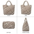 thumbnail image 6 of Woven Bag for Women, Vegan Leather Tote Bag Large Summer Beach Travel Handbag and Purse Retro Handmade Shoulder Bag, 6 of 6