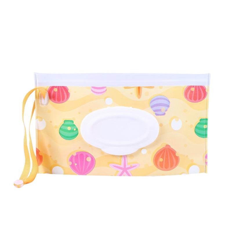 Reusable Wet Wipe Pouch Travel Wet Wipe Printed Case Wipes Dispenser Supplies D 