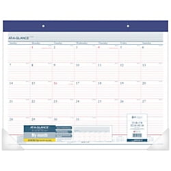 Office Depot Brand Monthly Academic Desk Calendar 22 X 17