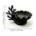 thumbnail image 3 of 3D Printed Coastal Jewelry Organizer, Seashell Trinket Dish & Necklace Tree Stand, Resin Vanity Holder for Rings Earrings Small Succulents, Compact Small Space Storage for Dresser Bathroom Counter, 3 of 6