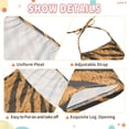 thumbnail image 6 of Girls' Jumpsuits Rompers Summer Casual Sleeveless Rompers With Pockets Spaghetti Strap Romper Tiger Stripes Pattern 1T, 6 of 7