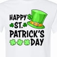 thumbnail image 4 of Inktastic Happy St. Patrick's Day Green Hat and Clovers T-Shirt, 4 of 5