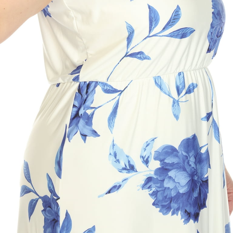 Floral Bustier Midriff Waist Shaper Dress, Print Bustier Sundress  Sundresses Slit Long Printed Dress Floral Bustier (Color : 05, Size :  X-Large)