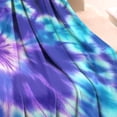thumbnail image 3 of Purple Blue Tie Dye Pattern Blanket,Comfortable Soft Flannel Throw Blanket,All Season,Warm Lightweight Blankets for Sofa Bed Couch Living Room Chair,30"x40", 3 of 4