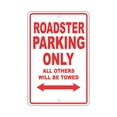 thumbnail image 1 of TESLA ROASTER Parking Only All Others Will Be Towed Ridiculous Funny Novelty Garage Aluminum Sign 12"x18" Plate, 1 of 1
