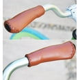 thumbnail image 4 of UPANBIKE Bike Handlebar Grips Ergonomic Design Handmade Sewing Push On Leather,Coffee, 4 of 8