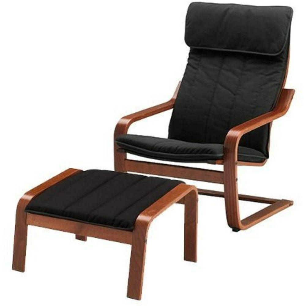 Ikea Poang Chair Armchair and Footstool Set with Covers (Machine Washable) 2386.81720.144 
