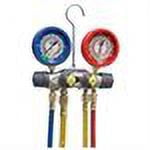 Yellow Jacket Mechanical Manifold Gauge Set,4-Valve 49977