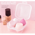 thumbnail image 2 of 4-Piece Makeup Sponge Set with Storage Case - Latex-Free Blending Sponges for Liquid, Cream & Powder Cosmetics-pink, 2 of 9