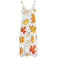 thumbnail image 5 of Autumn Harvest Maple Leaves Thanksgiving Fine Art Sleeveless Dress Summer Dress Woman 2025, 5 of 7