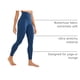 thumbnail image 4 of Pantalones CRZ YOGA Butterluxe Soft Cintura Alta 25" Azul Marino XL, 4 of 5