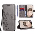 thumbnail image 1 of For Samsung Galaxy S10 Mobile Phone Cover Leather Pu Wallet Flip Case Flower Pattern Sunflower - Gray, 1 of 7