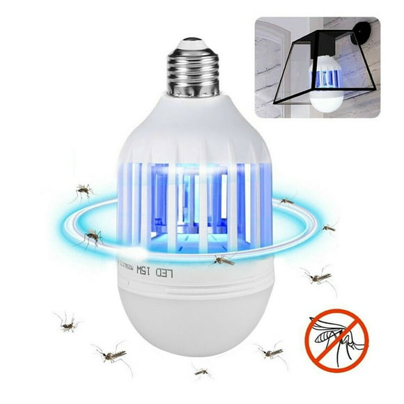 CNKOO 1Pcs Light Zapper LED Light Bulb 2 in 1 Bug Mosquito Fly Insect Killer Bulb Lamp Home