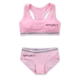 thumbnail image 4 of LYMAYTER Girls Lightweight Breathable Cotton Training Bra Set Elastic Soft Everyday Underwear, 4 of 8